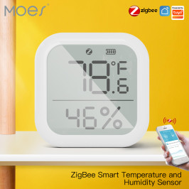 Išmanusis bevielis patalpos temperatūros ir drėgmės jutiklis, ZigBee, TUYA / Smart Life