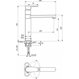 Ideal Standard Cerafine O plautuvės maišytuvas matinė juoda