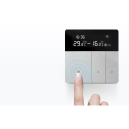 Išmanus, sieninis termostatas grindų termo pavaroms 3A, 230V, Wi-Fi, TUYA / Smart Life