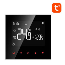 Išmanus, sieninis termostatas grindų termo pavaroms 3A, 230V, ZigBee, TUYA / Smart Life