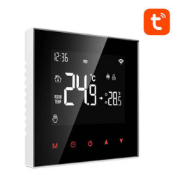 Išmanus, sieninis termostatas grindų termo pavaroms 3A, 230V, ZigBee, TUYA / Smart Life
