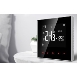 Išmanus, sieninis termostatas grindų termo pavaroms 3A, 230V, ZigBee, TUYA / Smart Life