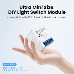 Išmani relė, 100-240Vac, ZigBee, 1 kanalo, 800W, TUYA. MQTT