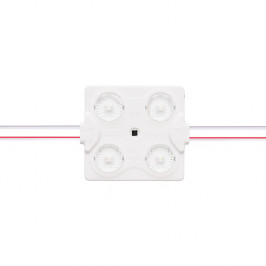 LED modulis 12V 2W, 244lm, šaltai balta 6500K, 170°, IP67, LEMLUX