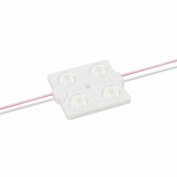LED modulis 12V 2W, 244lm, šaltai balta 6500K, 170°, IP67, LEMLUX