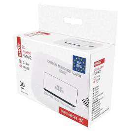 Anglies monoksido CO detektorius GS827 su garsiu/ optiniu aliarmu, 2 x AA,