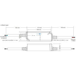 Impulsinis maitinimo šaltinis LED 12V 2.1A, 25W, IP67, MEAN WELL
