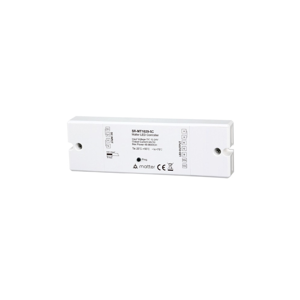 LED valdiklis 12-24Vdc, 5 x 4A, RGB + CCT, veikia MATTER tinkle