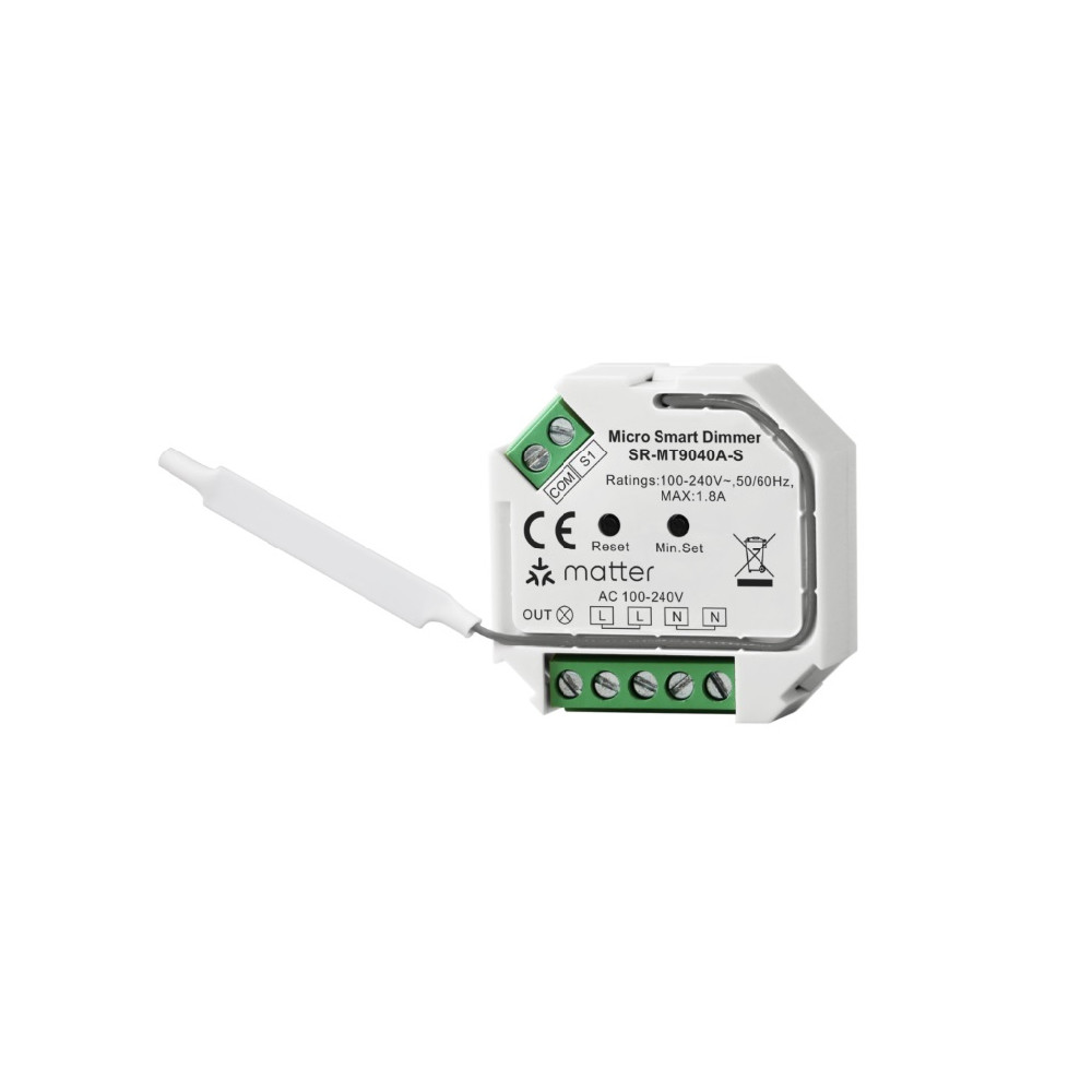 Apšvietimo valdiklis 100-240Vac, 200W TRIAC, veikia MATTER tinkle