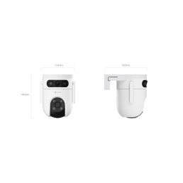 Wi-Fi kamera H9C, dviejų objektyvų 5MP F2.8 + 5MP F6 mm, valdoma, IP65, EZVIZ