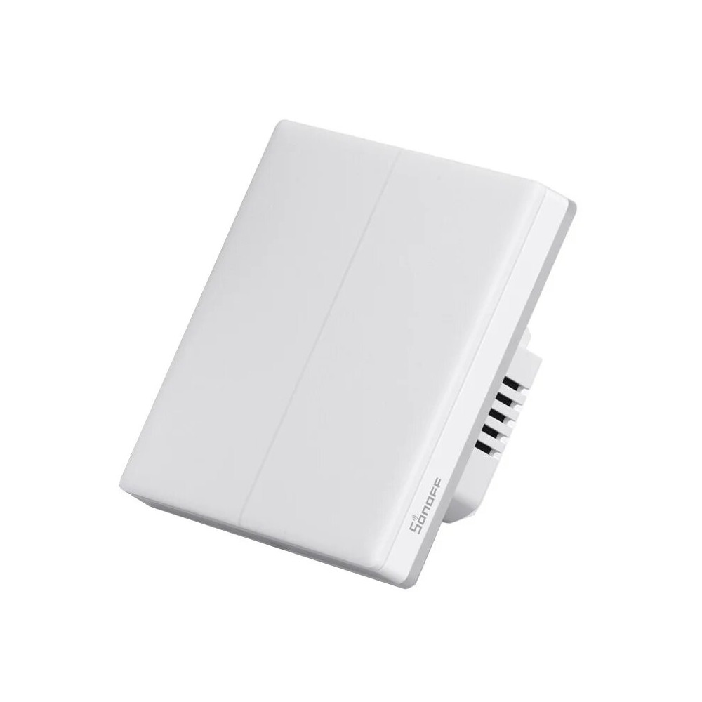 Išmanusis Wi-Fi liečiamas sieninis jungiklis T5-2C-86, 100-240V AC, 2x5A, 300W, SONOFF