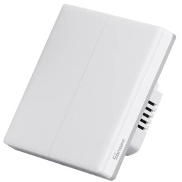 Išmanusis Wi-Fi liečiamas sieninis jungiklis T5-2C-86, 100-240V AC, 2x5A, 300W, SONOFF