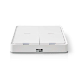 Išmanusis Zigbee SmartLife belaidis sieninis jungiklis, programuojamas, 12 funkcijų, CR2430, baltas
