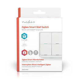 Išmanusis Zigbee SmartLife belaidis sieninis jungiklis, programuojamas, 12 funkcijų, CR2430, baltas