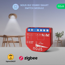 Išmani relė / jungiklis su sauso kontakto jungtimis, 1 kanalo, be galios matavimo ZigBee 2MQTT, TUYA