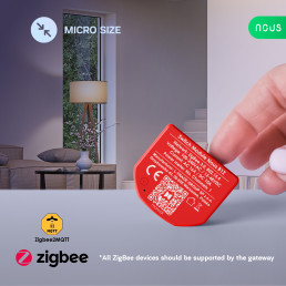 Išmani relė / jungiklis su sauso kontakto jungtimis, 1 kanalo, be galios matavimo ZigBee 2MQTT, TUYA