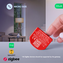 Išmani relė / jungiklis su sauso kontakto jungtimis, 2 kanalų, su galios matavimu ZigBee 2MQTT, TUYA