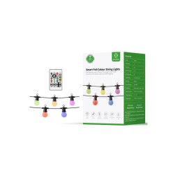 Išmani LED girlianda, spalvota RGB + CCT, Wi-Fi, atspari drėgmei IP65, 9m, su papildomu pulteliu