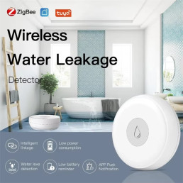 Išmanus vandens nuotekio jutiklis, bevielis, ZigBee, TUYA / Smart Life