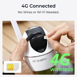 Belaidė 4G LTE kamera su SIM kortelės lizdu Go Series G440, 8MP 4K, IP64, PTZ, 7800mAh