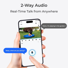 Belaidė Wi-Fi kamera su baterija, B320, 3MP, IP65, 2.4GHZ, USB C, 4800mAh, MicroSD iki 128GB