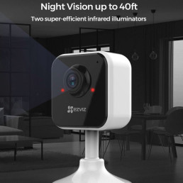 Wi-Fi vidaus kamera H1C, 1080p, Micro SD iki 256GB