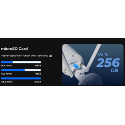 Wi-Fi kamera W330, BULLET, 8MP, 4.3W LED, 2.4GHz + 5GHz MicroSD iki 256GB