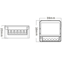 Išmani relė, 100-240Vac, ZigBee, 2 kanalų, 800W, TUYA. MQTT