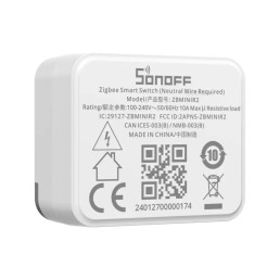 Išmanioji relė 100-240Vac, 10A, ZBMINI Extreme ZBMINIR2 Zigbee 3.0