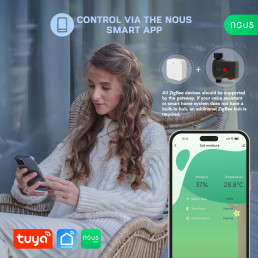 Išmanusis laistymo sistemos valdiklis NOUS L14, ZigBee 2 MQTT, TUYA