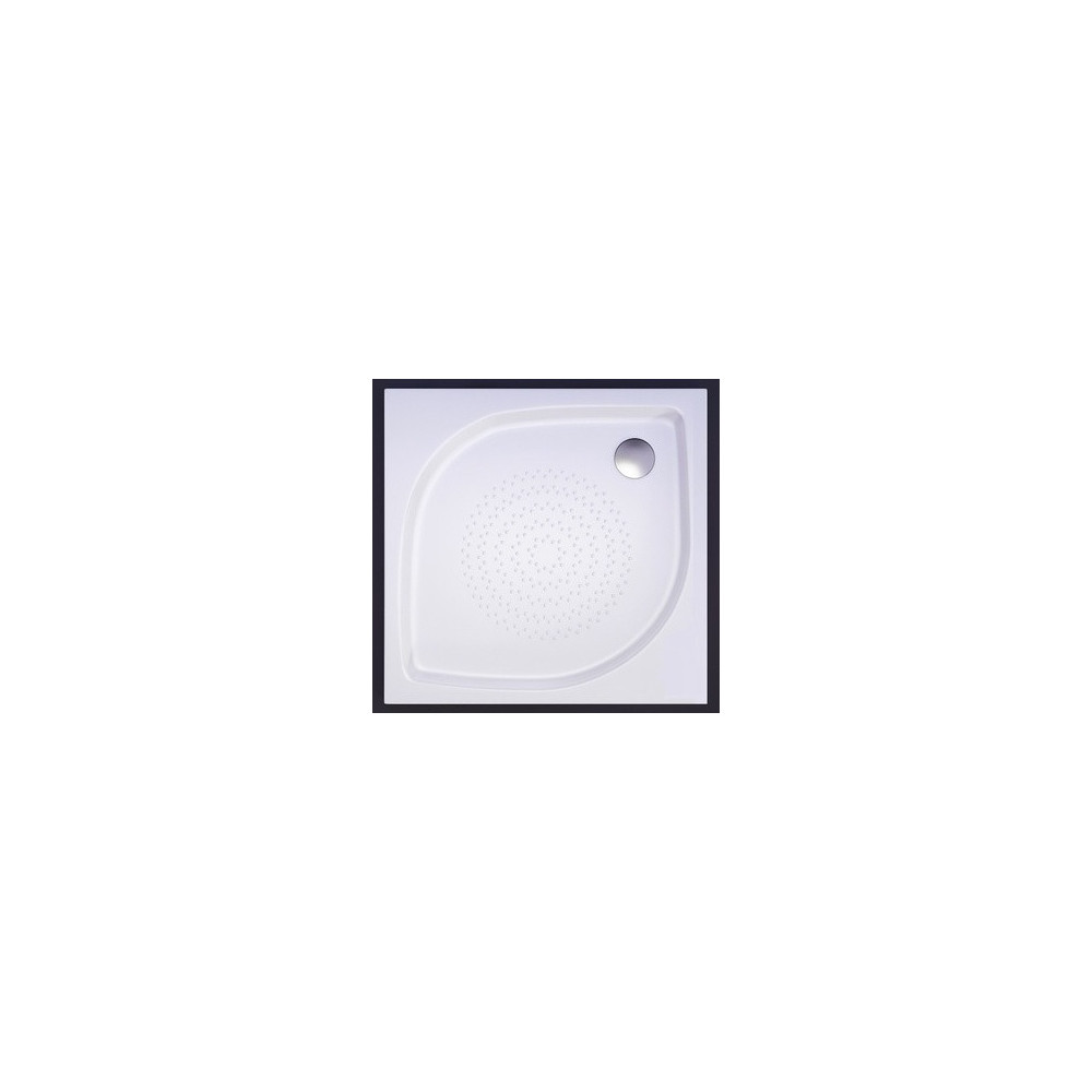 Akmens masės dušo padėklas KK-90 90x90 cm kvadratinis baltas