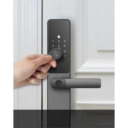 Išmani durų rankena EZVIZ, IP65, Wi-Fi 2.4GHz, su slaptažodžiu, RFID, pirštų antspaudu