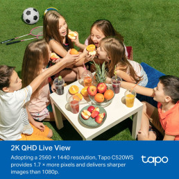 Wi-Fi lauko kamera PT, 2K 1440p, Starlight Color Night Vision, IP66, MicroSD iki 512GB