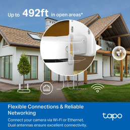 Wi-Fi lauko kamera PT, 2K 1440p, Starlight Color Night Vision, IP66, MicroSD iki 512GB