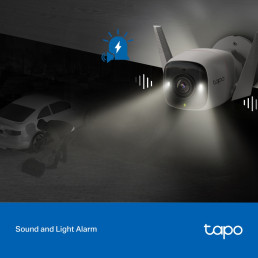 Wi-Fi lauko kamera BULLET, 2K 1440p, LAN, Starlight Color Night Vision, IP66, MicroSD iki 512GB