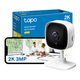 Wi-Fi vidaus kamera, 3MP 1440p 2K, MicroSD iki 256GB