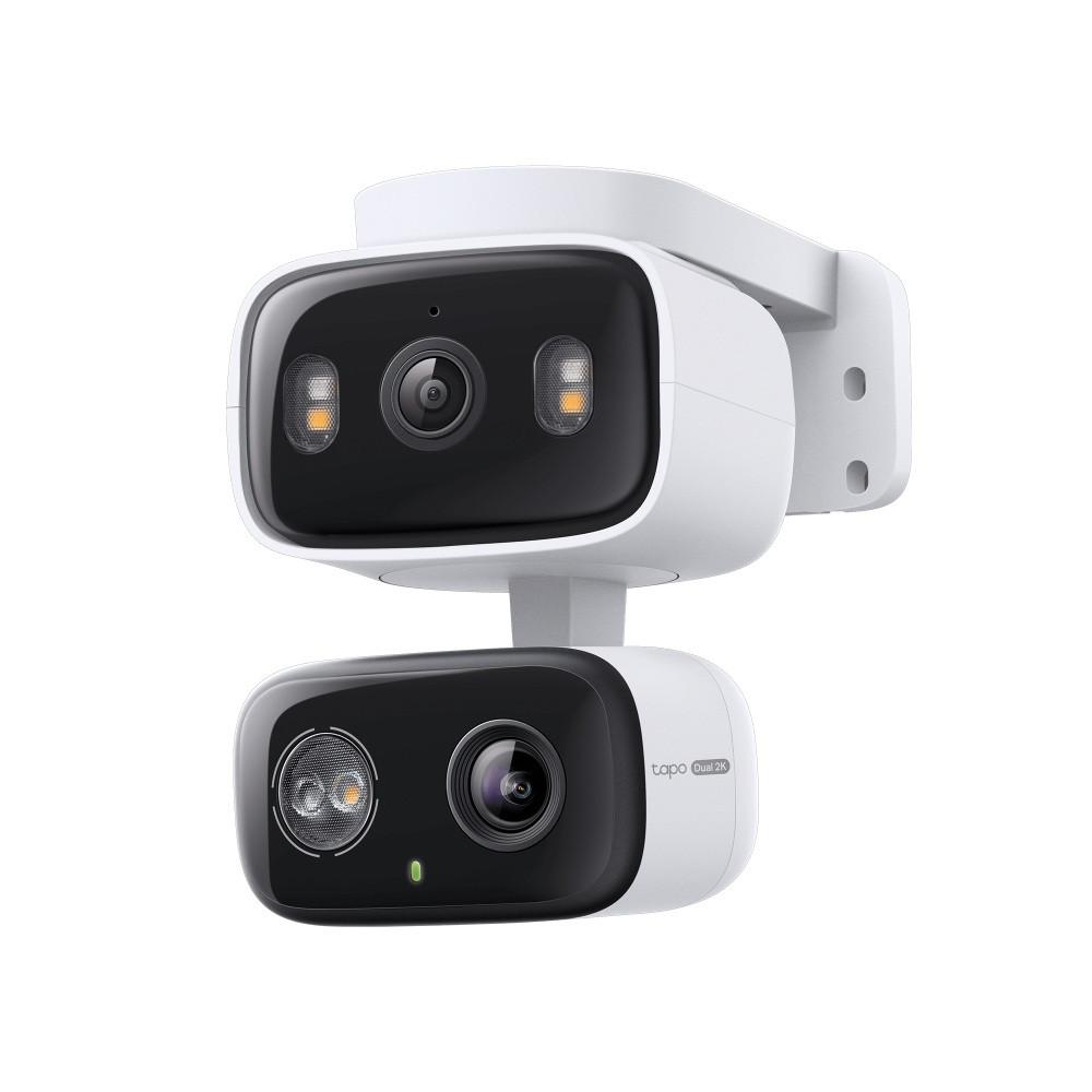 Lauko / Vidaus Wi-Fi kamera su dviem objektyvais, 2K 3MP F2.8 + F6.0, IP65, MicroSD iki 512GB