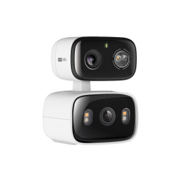 Lauko / Vidaus Wi-Fi kamera su dviem objektyvais, 2K 3MP F2.8 + F6.0, IP65, MicroSD iki 512GB