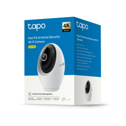 Wi-Fi vidaus kamera, 4K 8MP, 2.4 + 5 GHz, Wi-Fi 6, Color Night Vision, MicroSD iki 512GB