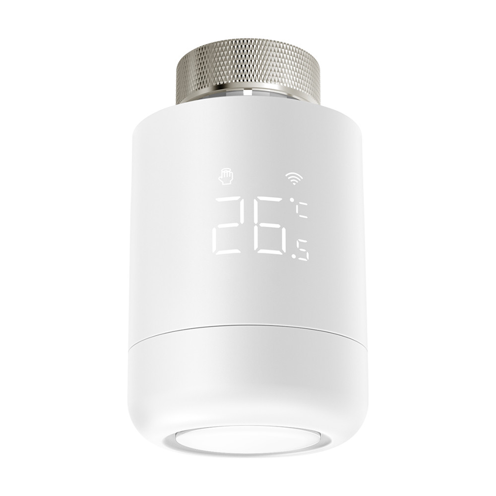 Išmanusis ZigBee TUYA termostatas radiatoriui su indikacija, 3x AA, TUYA