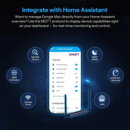 Išmanių namų adapteris Dongle MAX Zigbee/ Thread MQTT su PoE