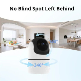 Wi-Fi vidaus kamera PT2, 2MP 1080p USB-C, valdoma, SD iki 128GB,