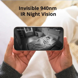 Wi-Fi vidaus kamera PT2, 2MP 1080p USB-C, valdoma, SD iki 128GB,