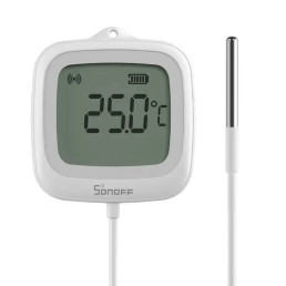 Išmanus temperatūros jutiklis su išoriniu zondu, ZigBee 3.0 IP65 CR2477