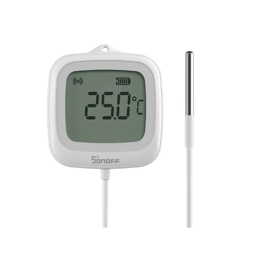 Išmanus temperatūros jutiklis su išoriniu zondu, ZigBee 3.0 IP65 CR2477