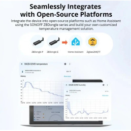 Išmanus temperatūros jutiklis ZigBee 3.0 IP65 CR2477