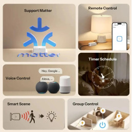 Išmani Wi-Fi relė BASIC GEN5, Matter over Wi-Fi 1 kanalo, 230V 10A,