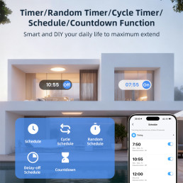 Išmani relė Wi-Fi 6, 230Vac 8A, 30Vdc 5A, MINI. su sausu kontaktu, TUYA / Smart Life