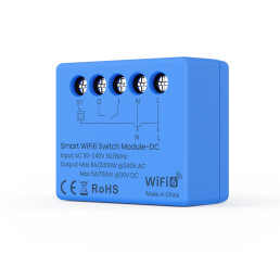 Išmani relė Wi-Fi 6, 230Vac 8A, 30Vdc 5A, MINI. su sausu kontaktu, TUYA / Smart Life