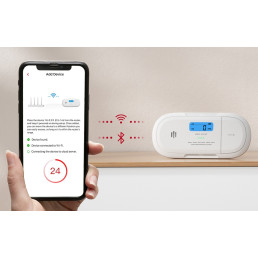 Autonominis CO smalkių jutiklis X-Sense XC04-WX Wi-Fi, 85dB, CR123A